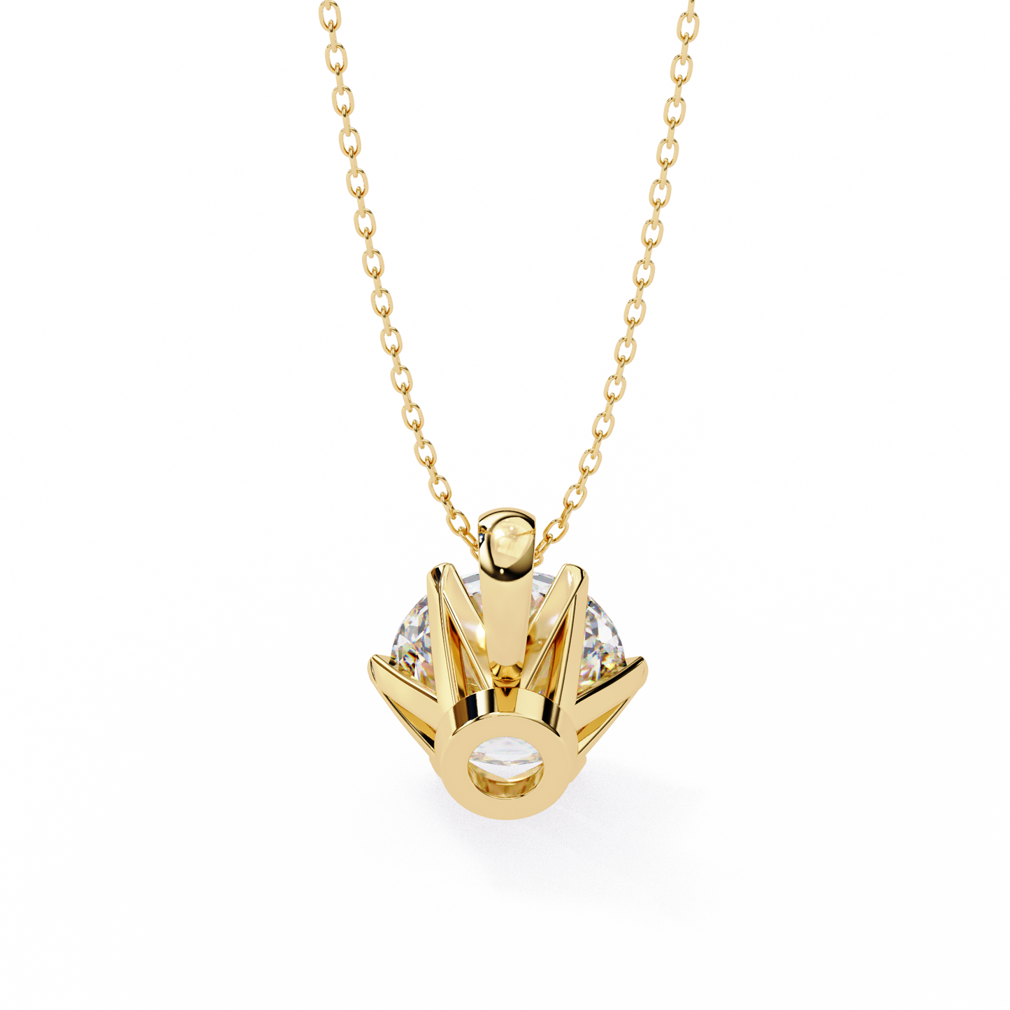 Aurora Classic Solitaire Diamond Pendant