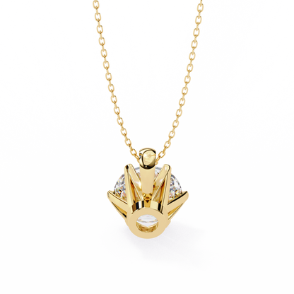 Aurora Classic Solitaire Diamond Pendant