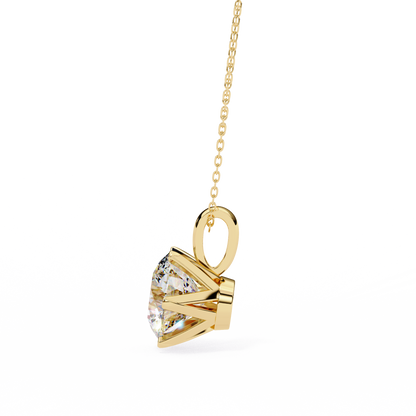 Aurora Classic Solitaire Diamond Pendant