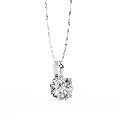 Radiant Solitaire Diamond Pendant
