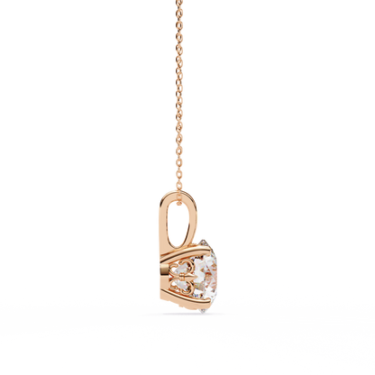 Radiant Solitaire Diamond Pendant