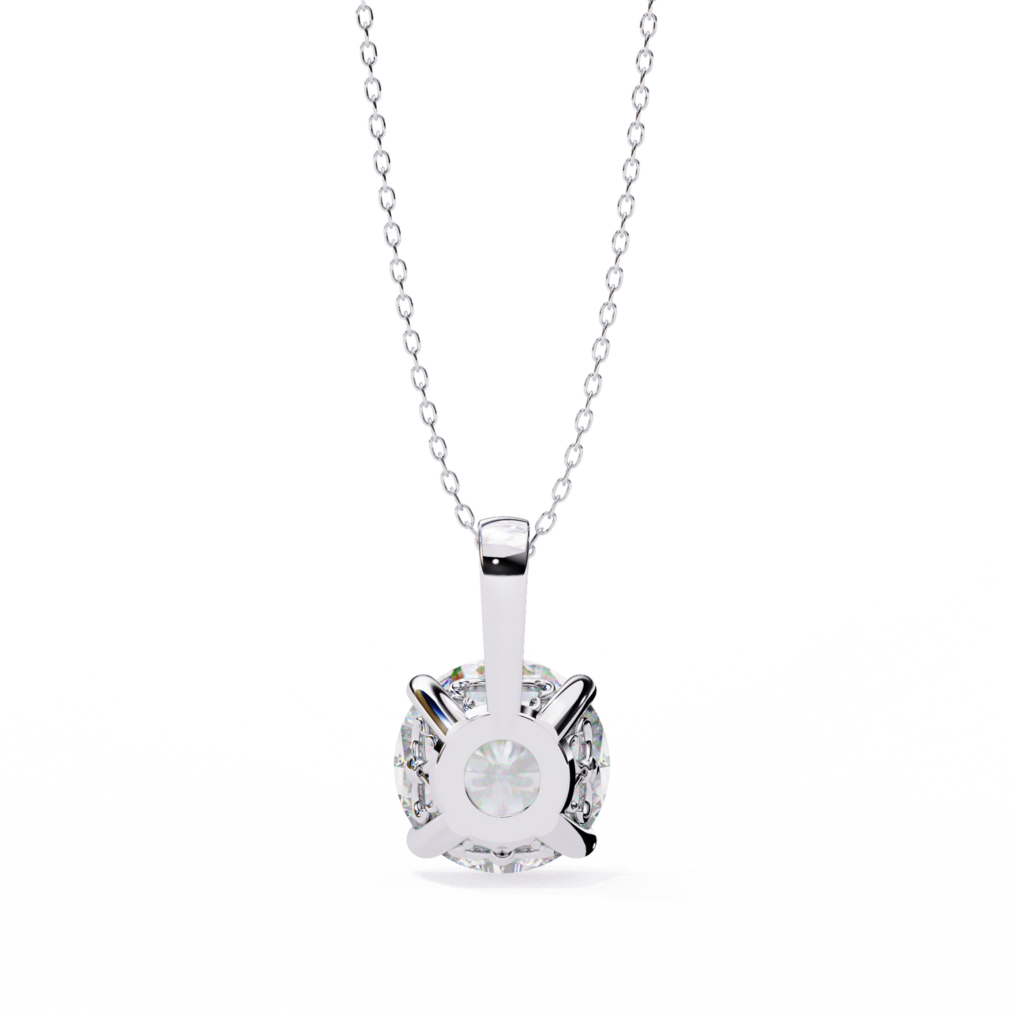 Radiant Solitaire Diamond Pendant
