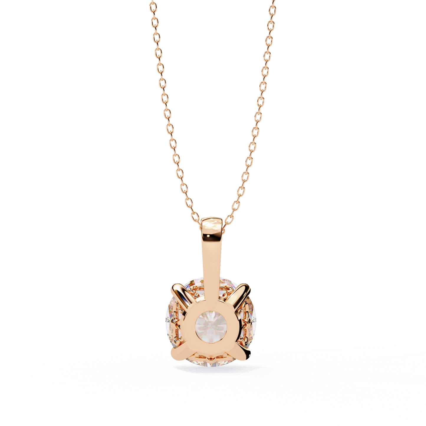 Radiant Solitaire Diamond Pendant
