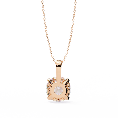 Radiant Solitaire Diamond Pendant
