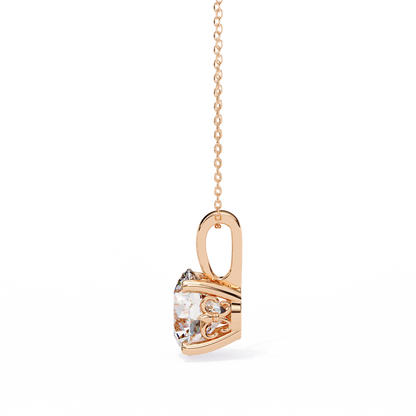 Radiant Solitaire Diamond Pendant