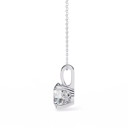 Radiant Solitaire Diamond Pendant