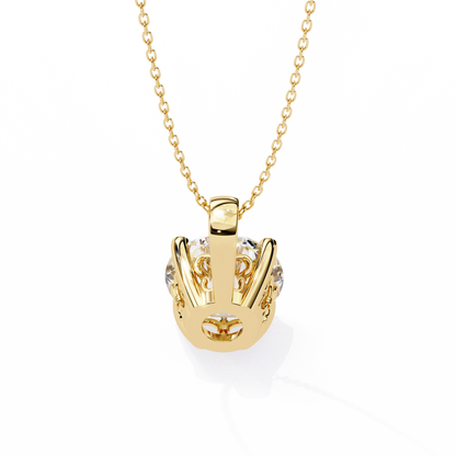 Radiant Solitaire Diamond Pendant
