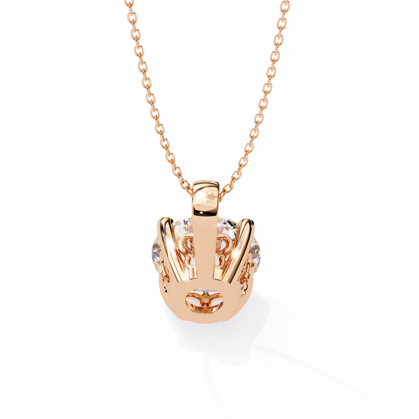 Radiant Solitaire Diamond Pendant