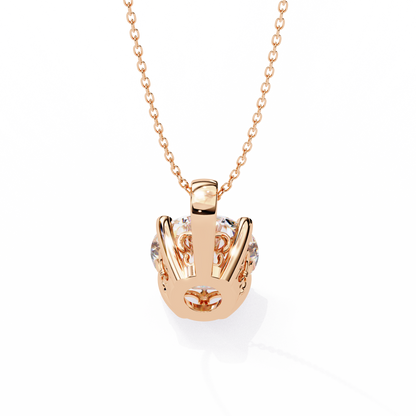 Radiant Solitaire Diamond Pendant