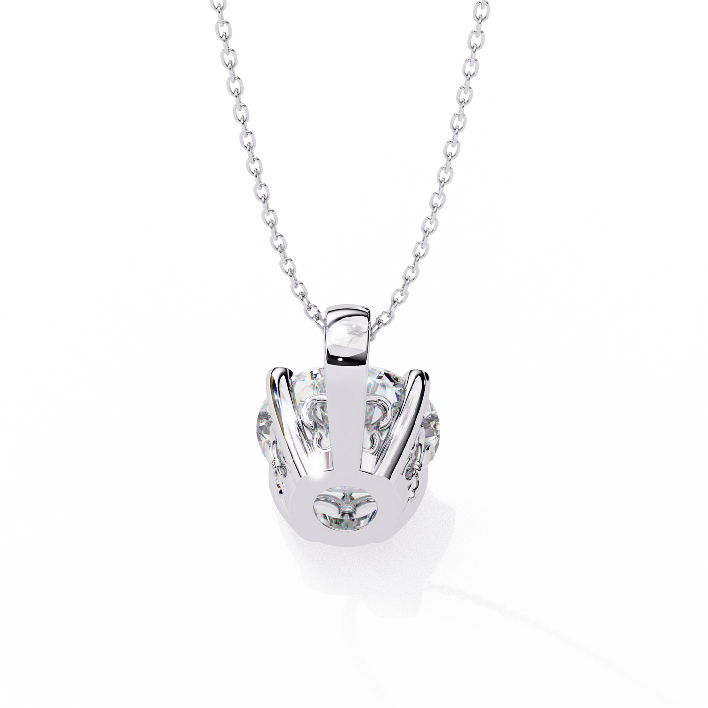 Radiant Solitaire Diamond Pendant