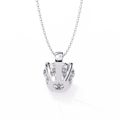 Radiant Solitaire Diamond Pendant