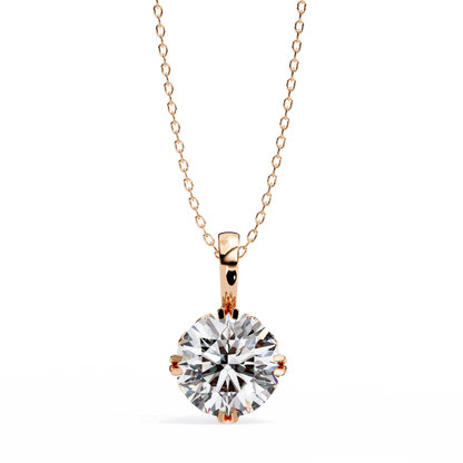 Aurelia Gold Solitaire Diamond Pendant