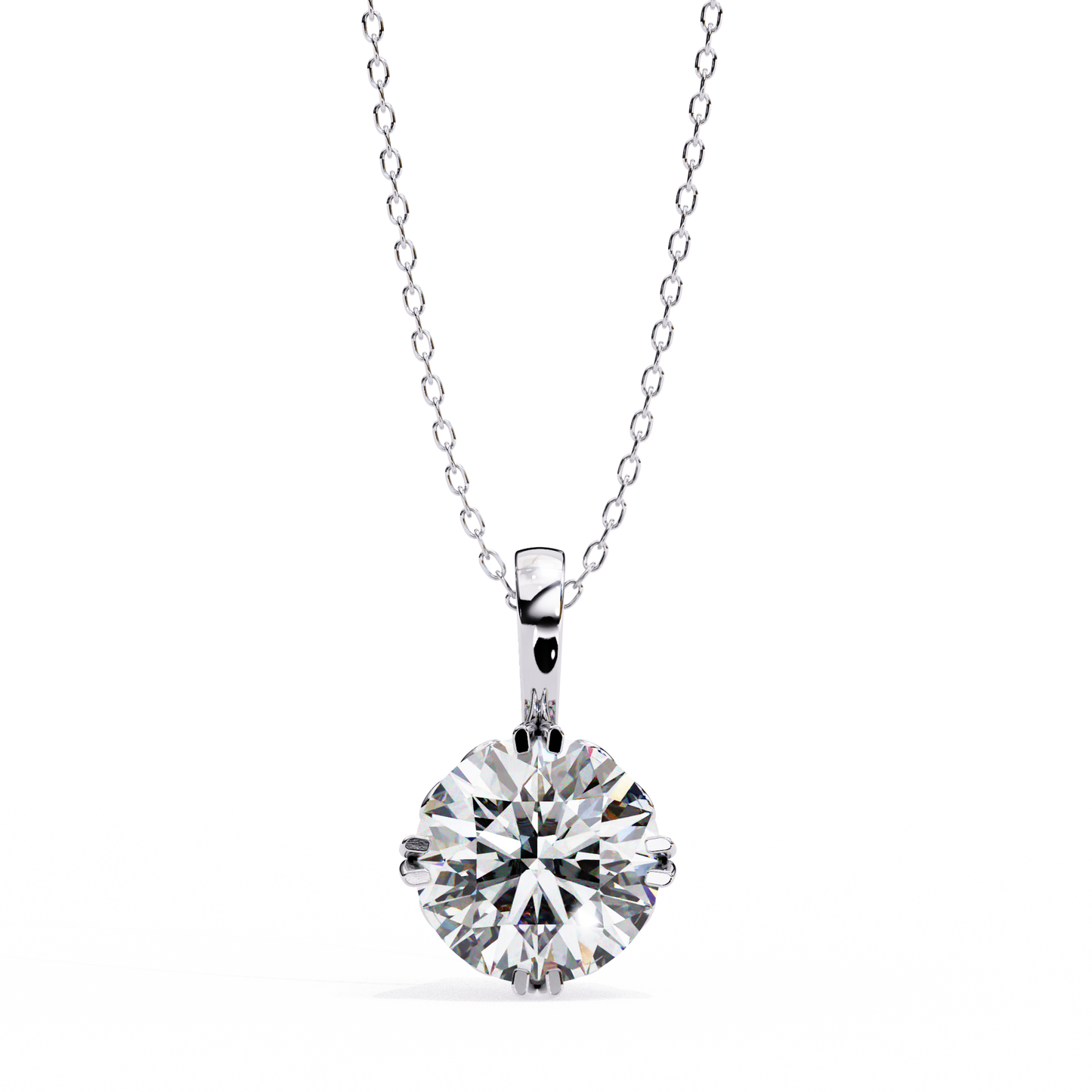 Aurelia Gold Solitaire Diamond Pendant