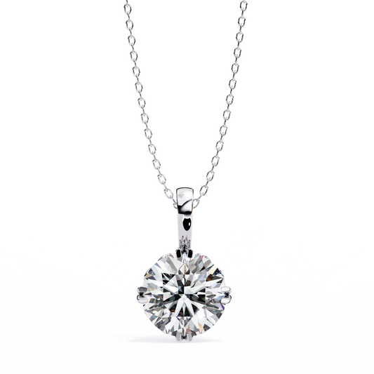 Aurelia Gold Solitaire Diamond Pendant