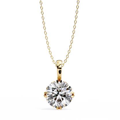 Aurelia Gold Solitaire Diamond Pendant