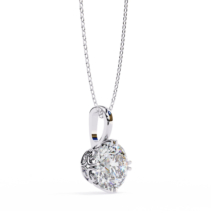 Aurelia Gold Solitaire Diamond Pendant