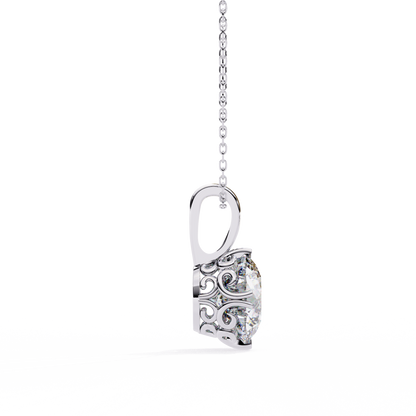 Aurelia Gold Solitaire Diamond Pendant