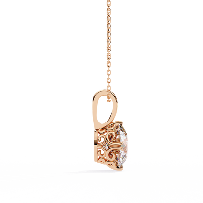 Aurelia Gold Solitaire Diamond Pendant