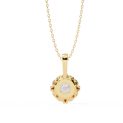 Aurelia Gold Solitaire Diamond Pendant