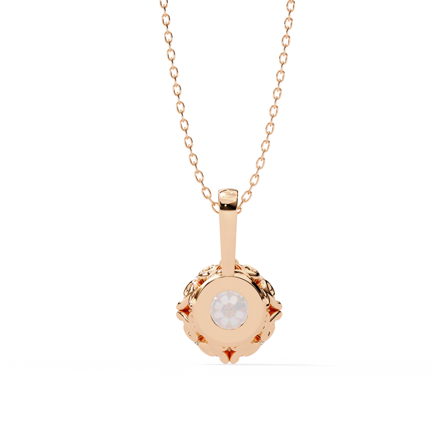 Aurelia Gold Solitaire Diamond Pendant