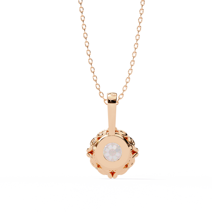 Aurelia Gold Solitaire Diamond Pendant