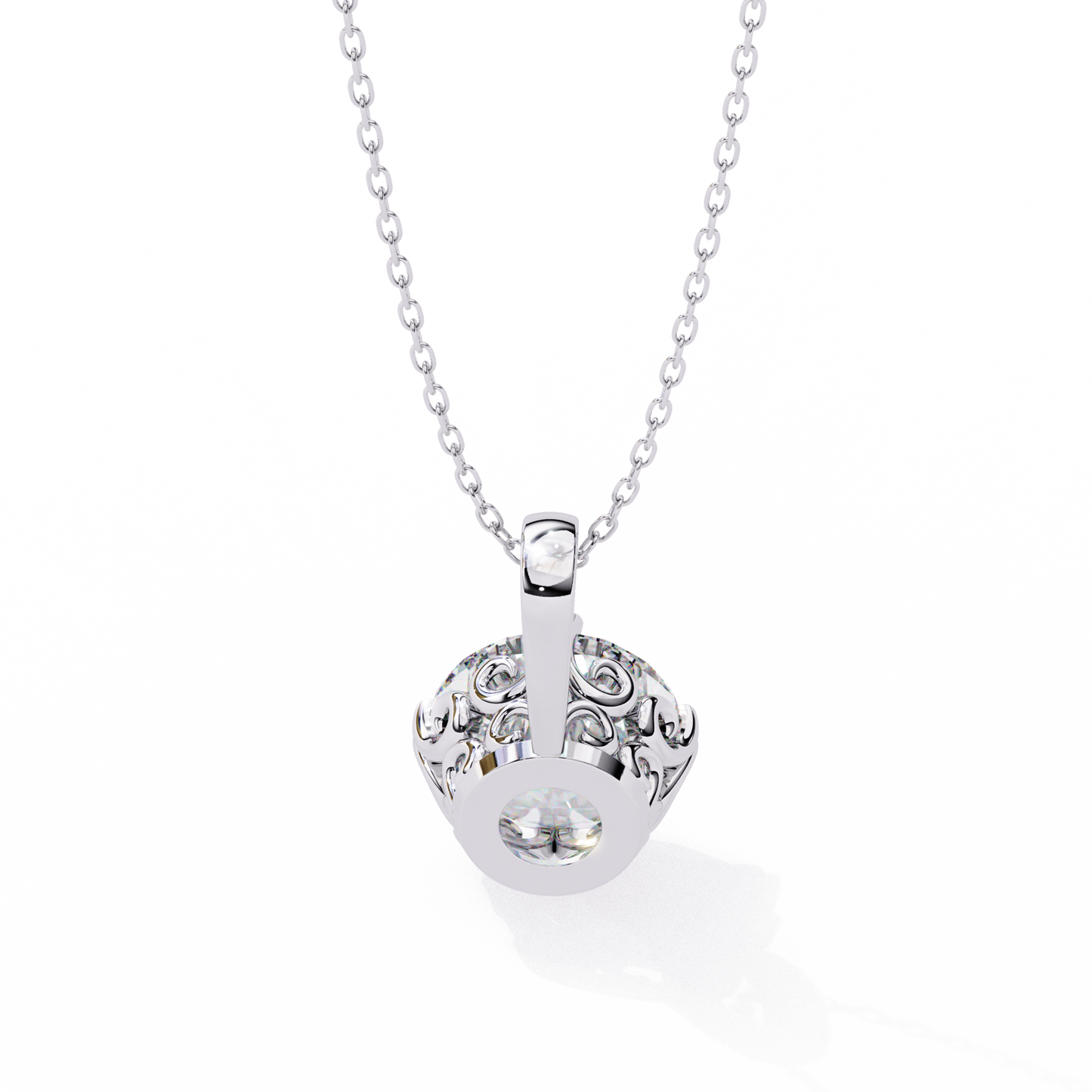 Aurelia Gold Solitaire Diamond Pendant