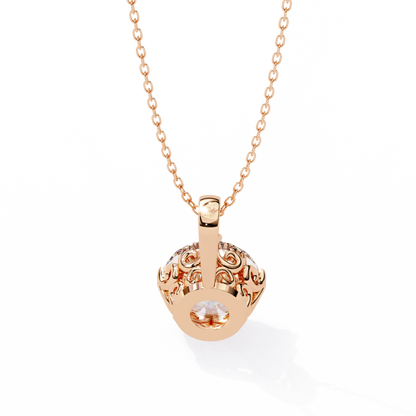 Aurelia Gold Solitaire Diamond Pendant