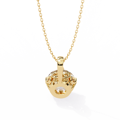Aurelia Gold Solitaire Diamond Pendant