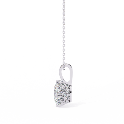 Aurelia Gold Solitaire Diamond Pendant