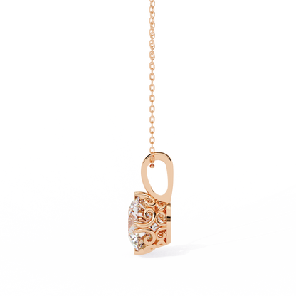 Aurelia Gold Solitaire Diamond Pendant