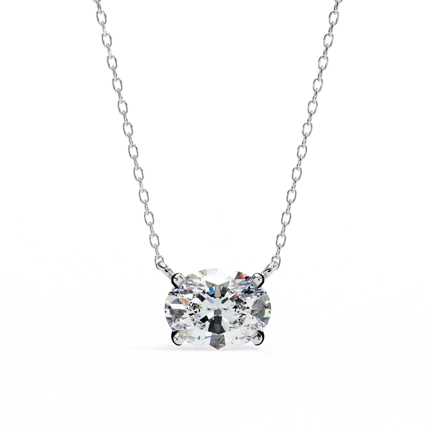 Aurelia Oval Solitaire Pendant
