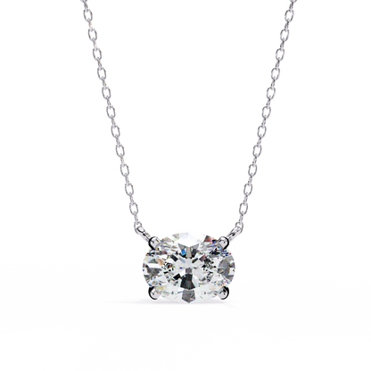 Aurelia Oval Solitaire Pendant