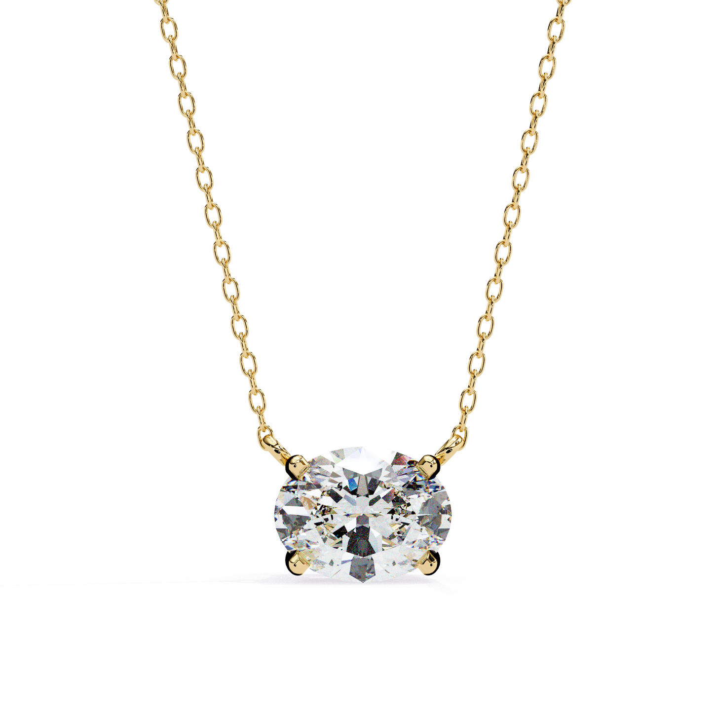 Aurelia Oval Solitaire Pendant