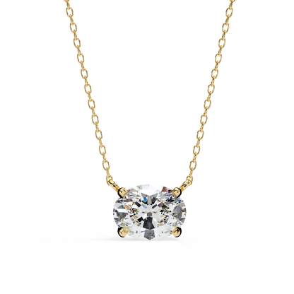 Aurelia Oval Solitaire Pendant