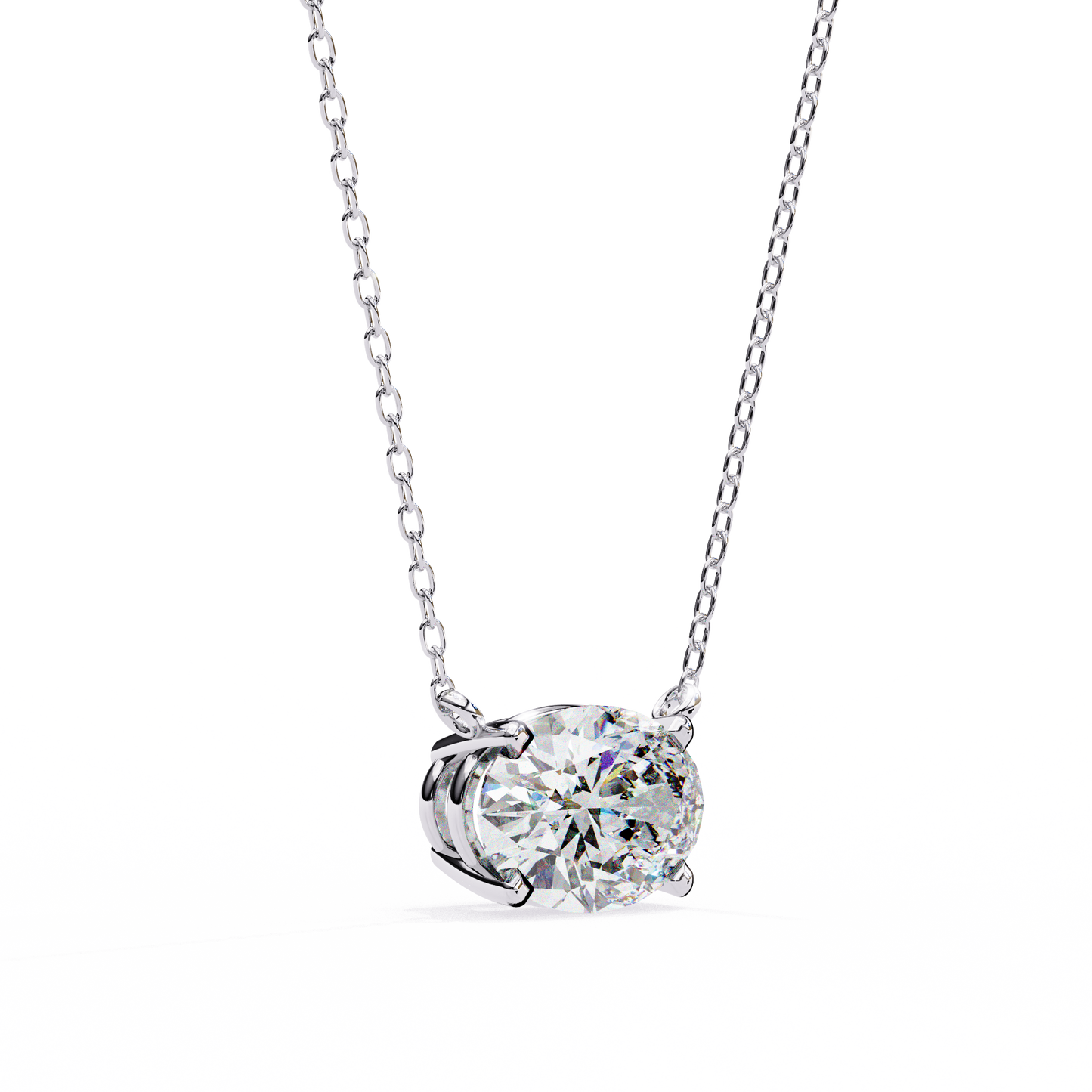 Aurelia Oval Solitaire Pendant