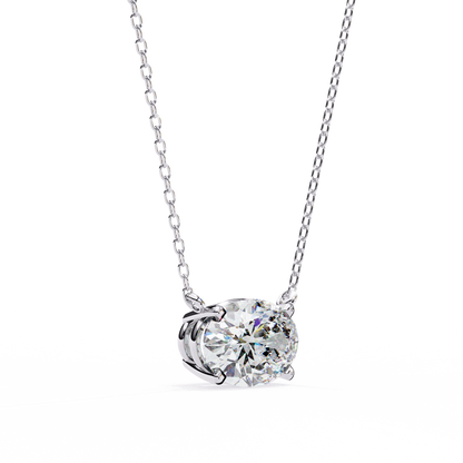 Aurelia Oval Solitaire Pendant