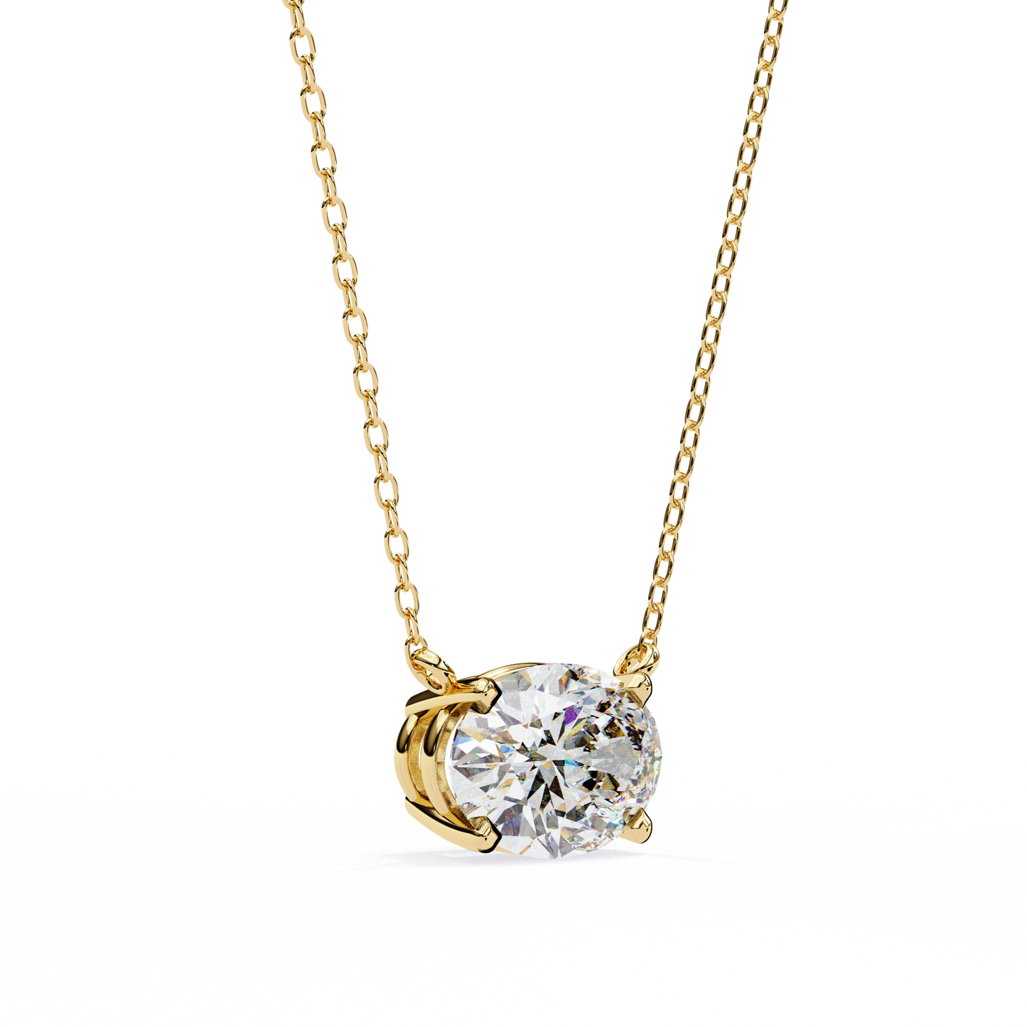 Aurelia Oval Solitaire Pendant