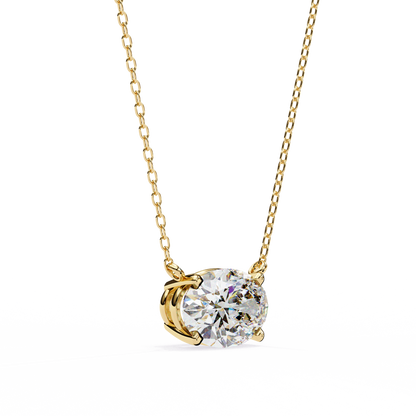 Aurelia Oval Solitaire Pendant