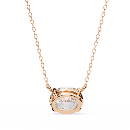 Aurelia Oval Solitaire Pendant