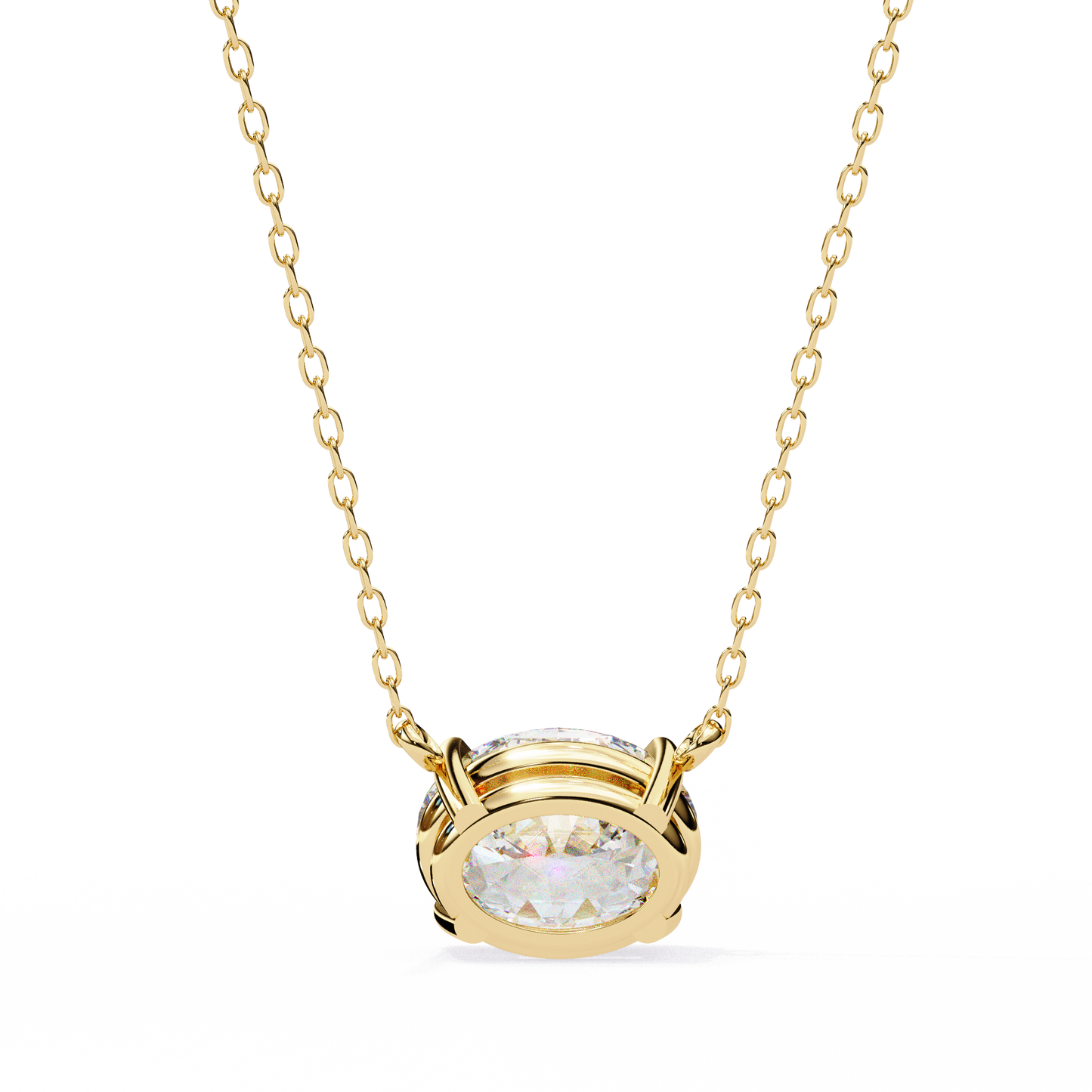 Aurelia Oval Solitaire Pendant