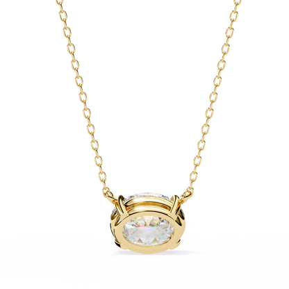 Aurelia Oval Solitaire Pendant