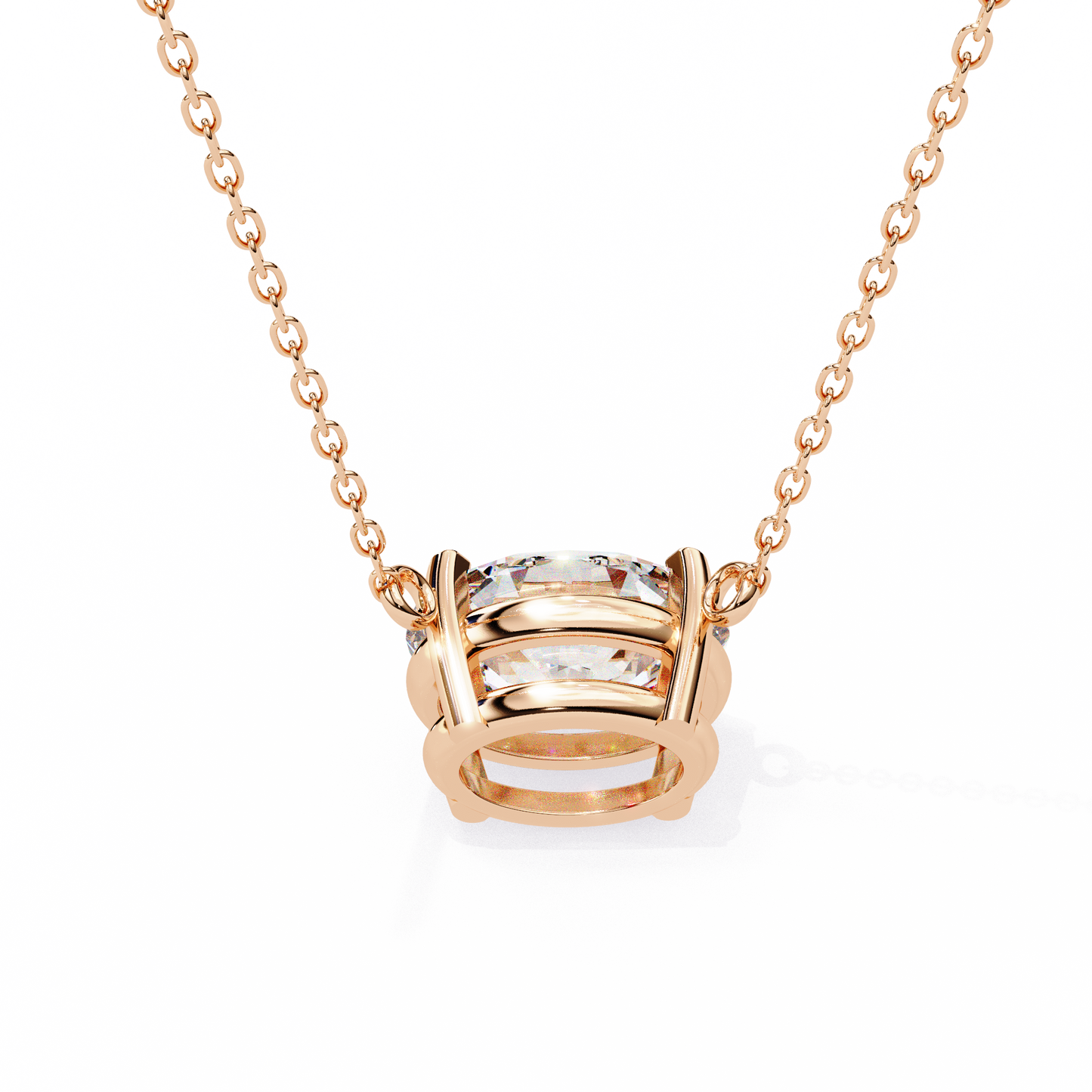 Aurelia Oval Solitaire Pendant