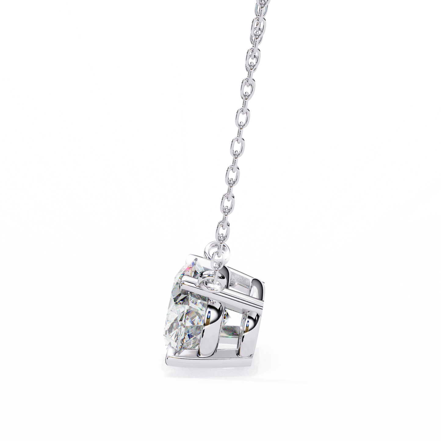 Aurelia Oval Solitaire Pendant