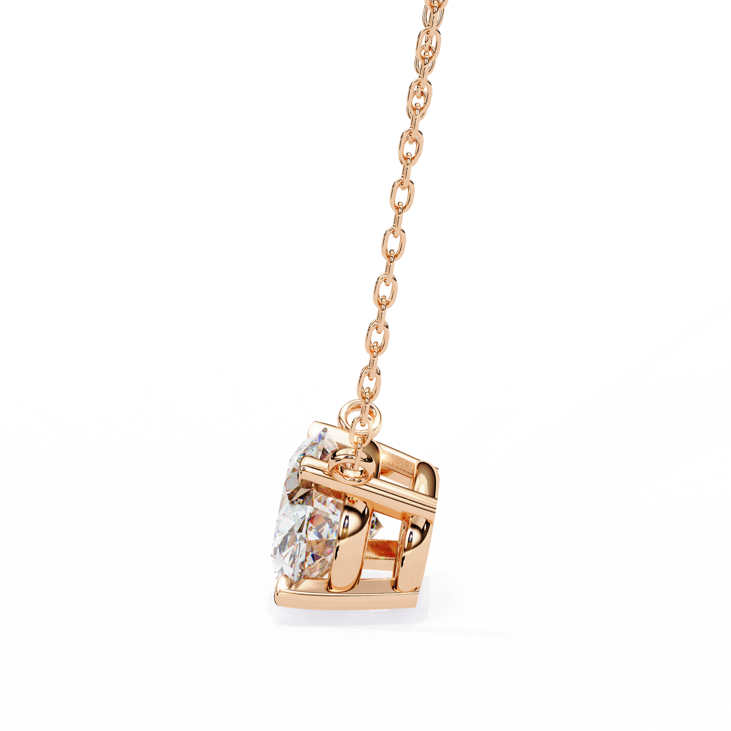 Aurelia Oval Solitaire Pendant