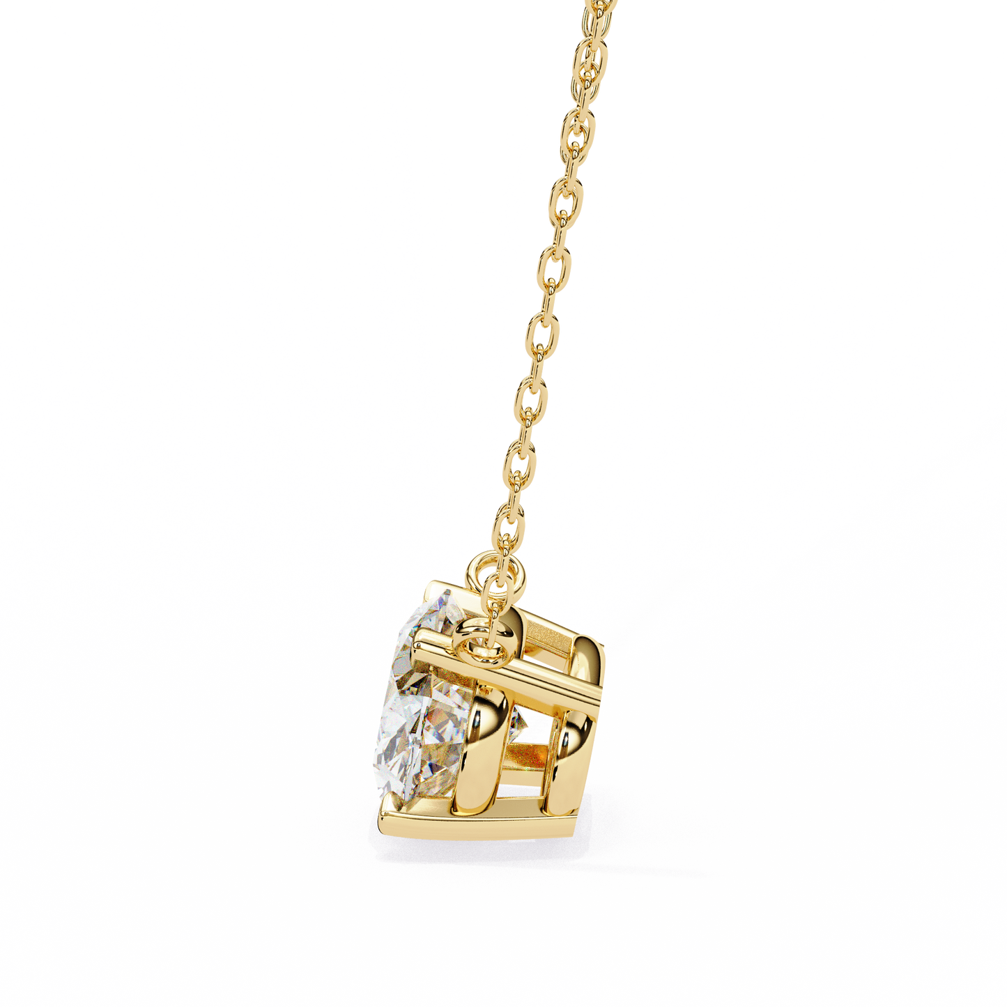 Aurelia Oval Solitaire Pendant