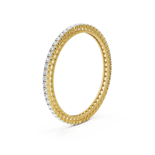 Solitaire runner bangle