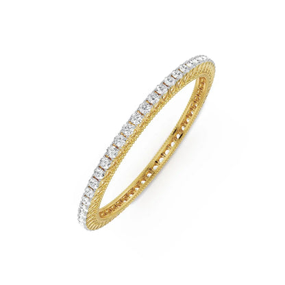 Solitaire runner bangle