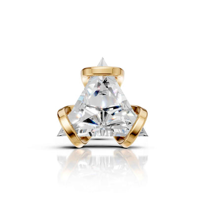 Solitaire Stud in 14KT Gold IGI Certified