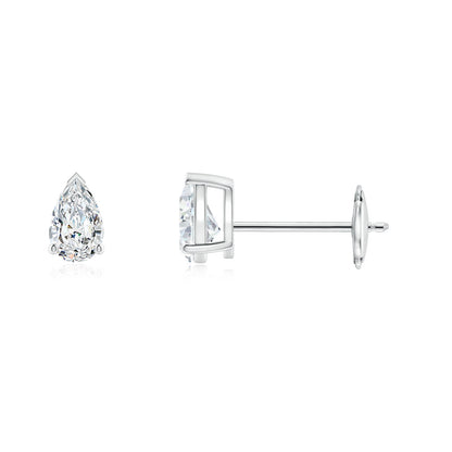 Solitaire Stud in 14KT Gold IGI Certified