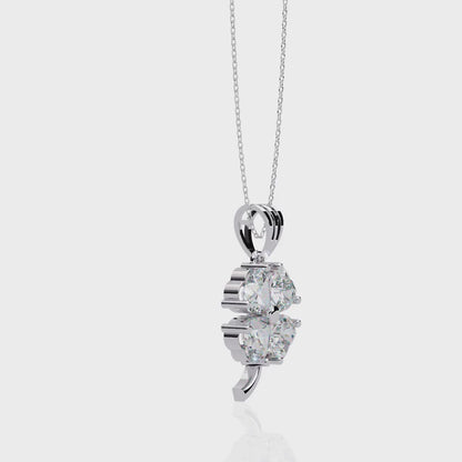 Clover Bloom Diamond Pendant